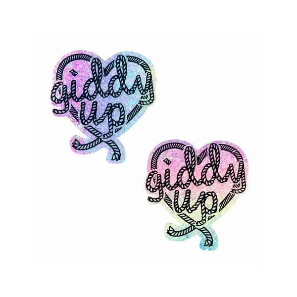 Neva Nude-Heart Giddy Up Pasties