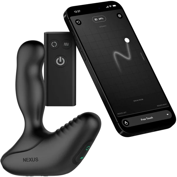 Nexus Revo Stealth 2.0 Rotating Vibrating Silicone Prostate Massager With Remote