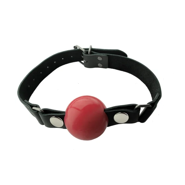 NICKEL FREE SILICONE BALL GAG LARGE RED