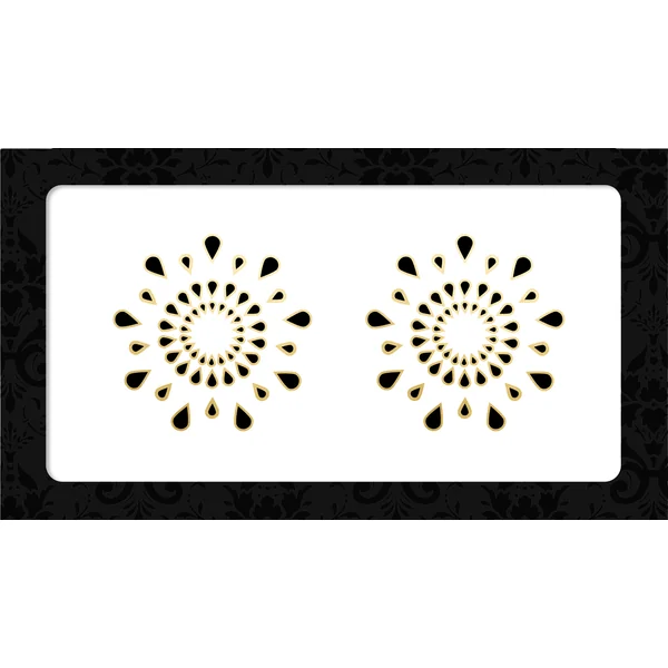 NIPPLE PASTIES BLACK/GOLD