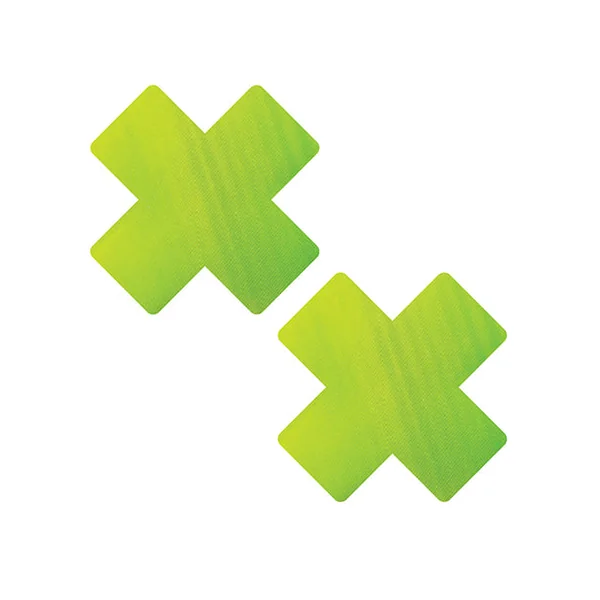 Nipztix Chameleon Color Changing X Factor Pasties-Green/Yellow