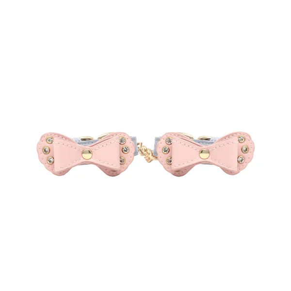 Nobü Fetish – HC12 Bow Cuffs – Pink & Blue