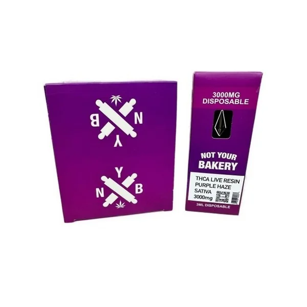 Not Your Bakery THC-A 3g Disposable Purple Haze Sativa
