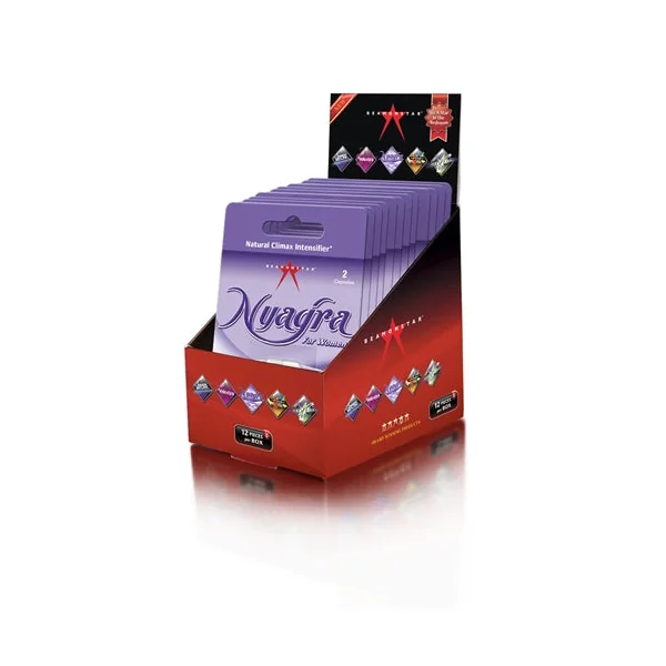 Nyagra Natural Climax Intense - 12 Piece Display - 2 Ct Blister Pack