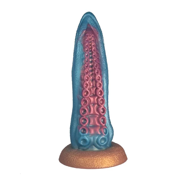 Ocean Blue Octopus Tentacle Silicone Anal Dilator Fantasy Dildo
