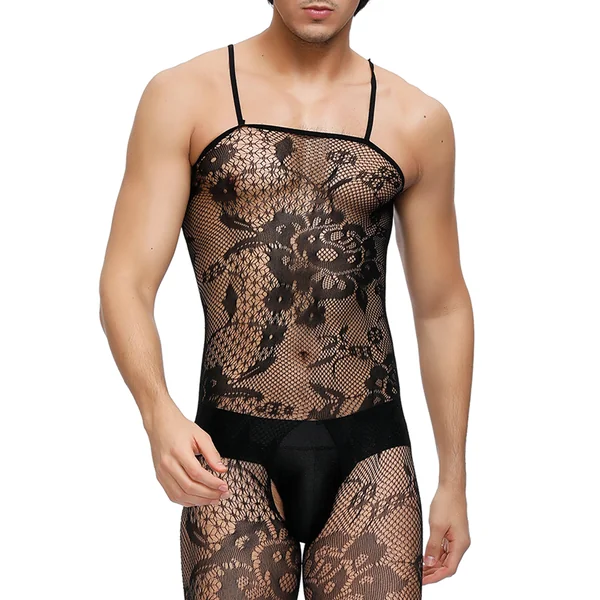 Oh Yeah Spaghetti Strap Crotchless Bodystocking