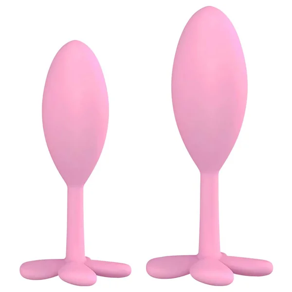Ooh! Bottoms Up Silicone Butt Plug Duo