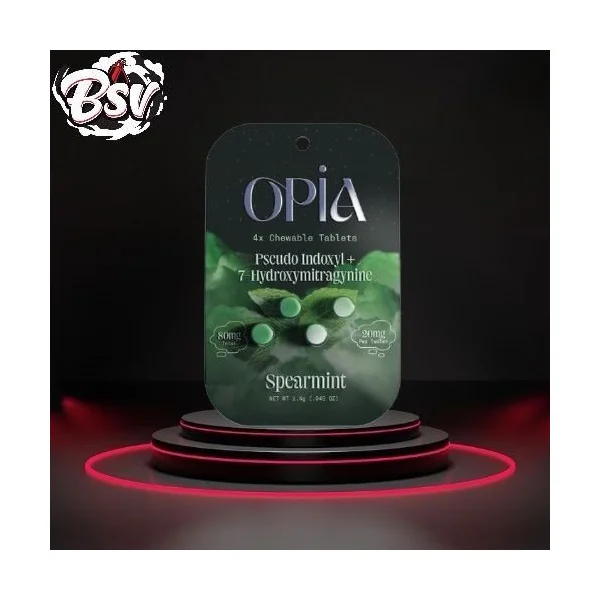 Opia 4ct 7-Hydroxymitragynine 20mg Tablets W/ Pseudo Spearmint