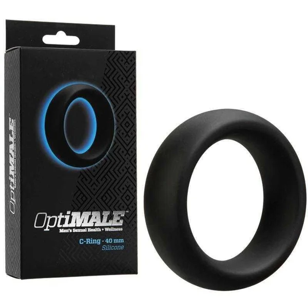 OptiMale Silicone C-Ring - 40 mm Black