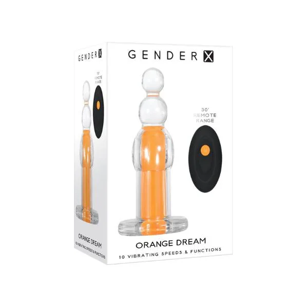 Orange Dream Vibrating Plug by Gender X
