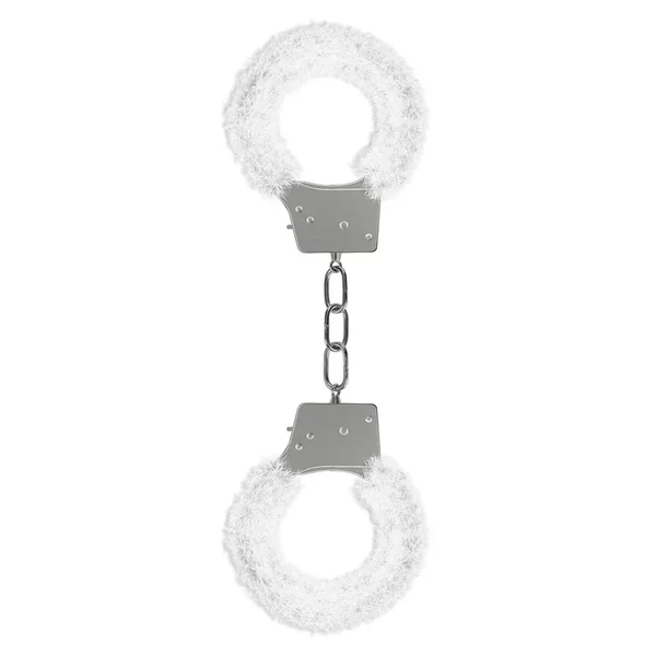Ouch Beginner’s Handcuffs Furry – White