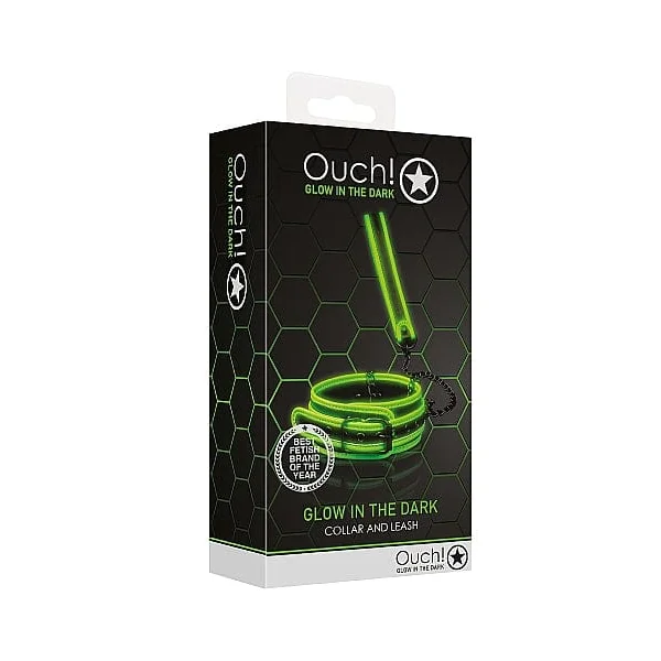 Ouch! Glow in the Dark Collar & Leash