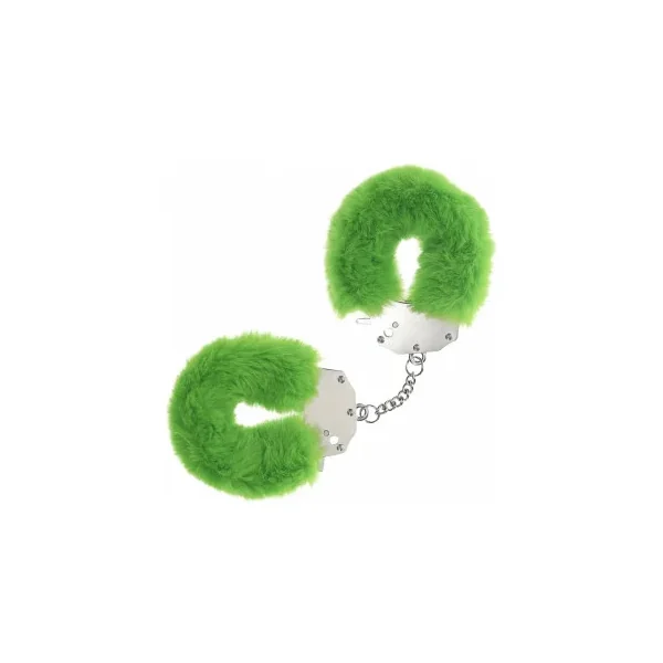 Ouch! Heavy-Duty Fluffy Handcuffs, Green