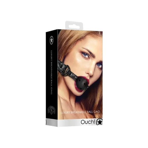 Ouch Luxury Bondage Breathable Gag by Shots