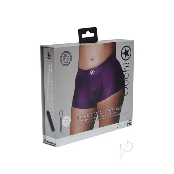 Ouch Vibe Strap On Boxer XL/XXL Purple