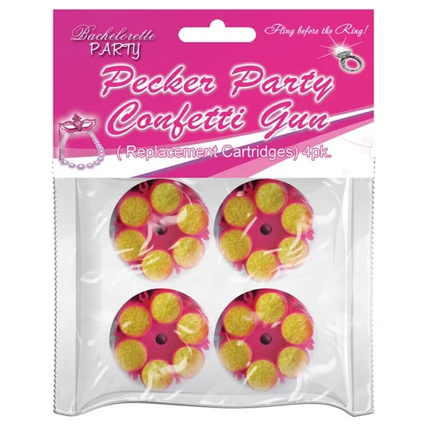 Party Pecker Confetti Refill Cartridge – Pack of 4