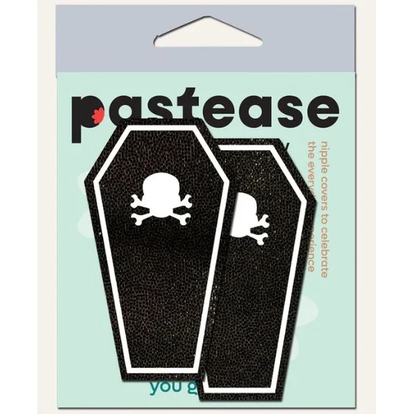PASTEASE COFFIN WITH GLOW IN THE DARK BREAST PASTIES