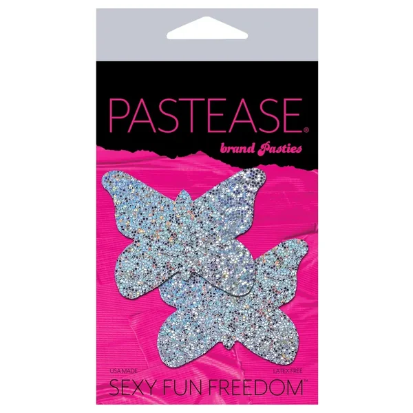 Pastease Glitter Butterfly – Silver O/S
