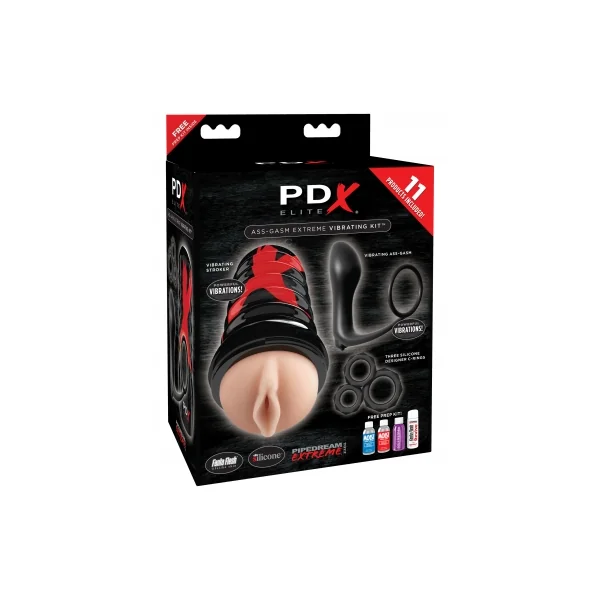PDX ELITE ASS-GASM VIBRATING KIT