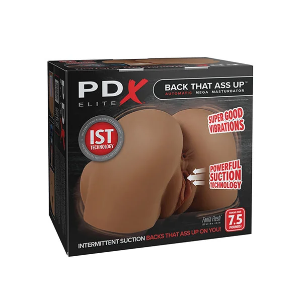 PDX Elite Back That Ass Up Automatic Mega Masturbator - Brown
