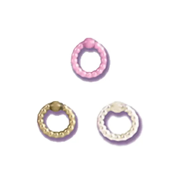 Pearl Beaded Prolong Cock Ring 1.5 inch Diameter Smoke