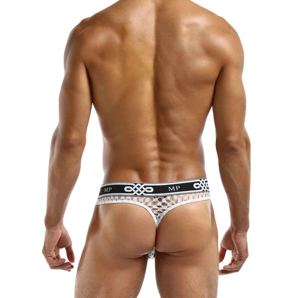 PEEP SHOW LO RISE THONG WHITE SMALL/ MEDIUM