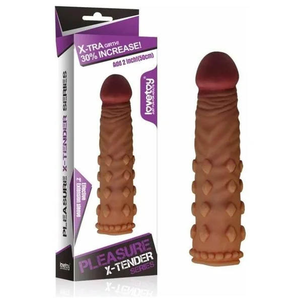 Penis Sleeve - Lovetoy - Pleasure X-Tender - Dark