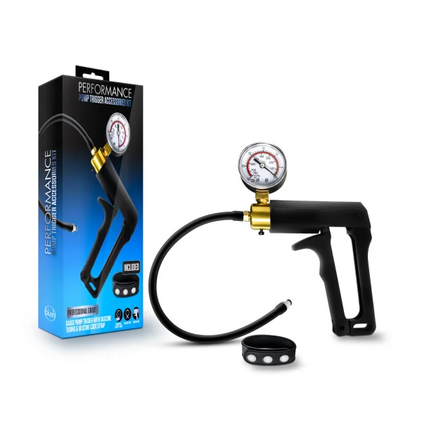 PERFORMANCE GAUGE PUMP TRIGGER W/ SILICONE TUBING & PRESSURE GAUGE