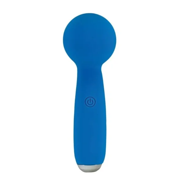 PETITES LIL EXCLAIM MINI WAND VIBRATOR BLUE