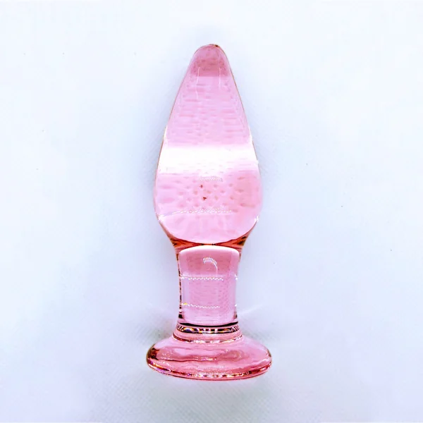 Pink icicle – glass anal plug