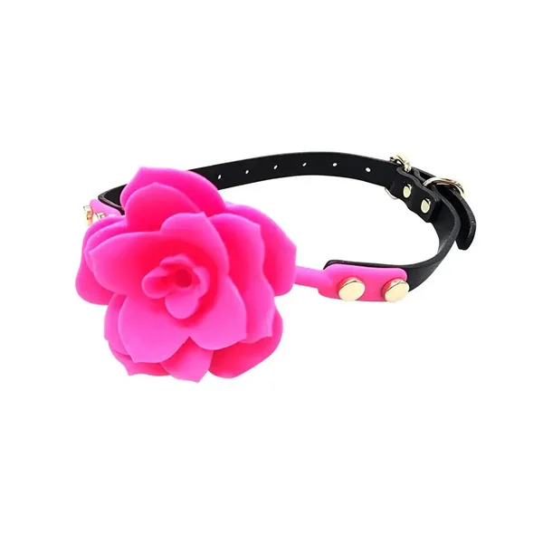 Pink Silicone Breathable Flower Ball Gag