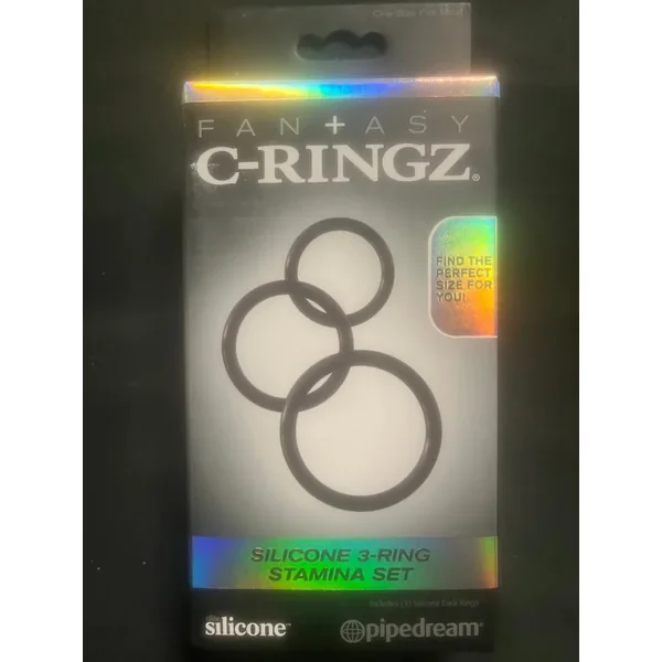 PipeDream Silicone 3 Ring Stamina Cock Ring Set