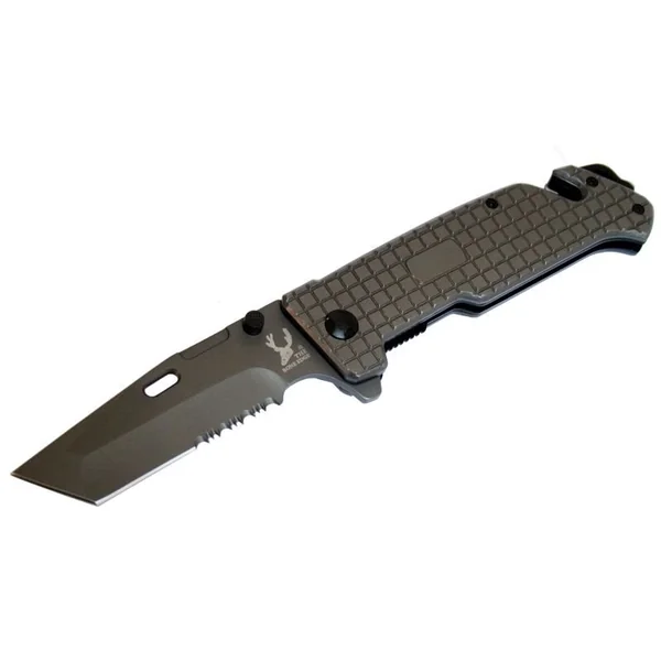 P/K SRTD Blade SS Handle Knife