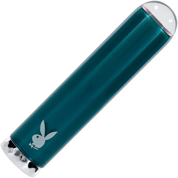 Playboy Pleasure Emerald Rechargeable Waterproof Glass Vibrator