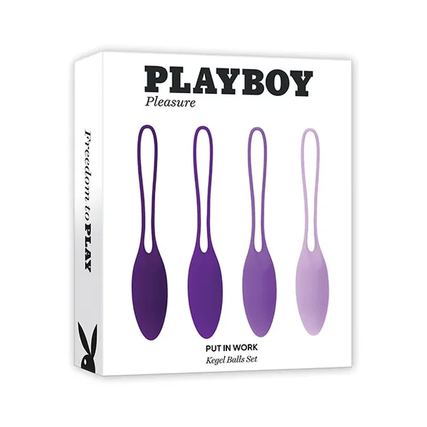 Playboy Pleasure Put In Work Kegel Set – Acai/Ombre