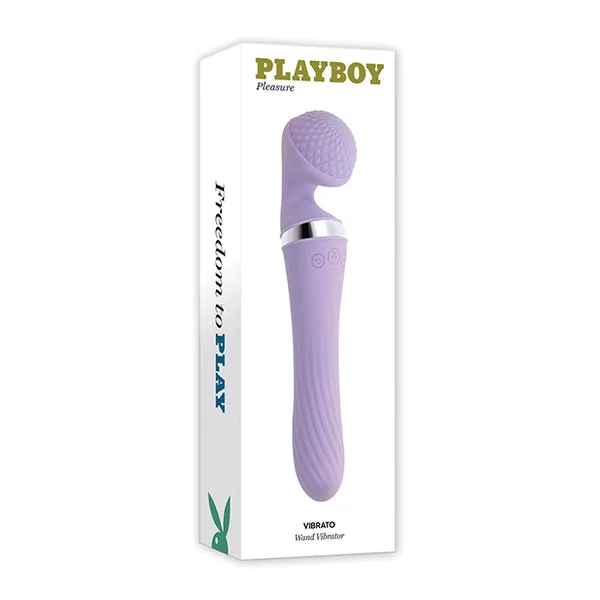 Playboy Pleasure Vibrato Wand Vibrator - Lilac
