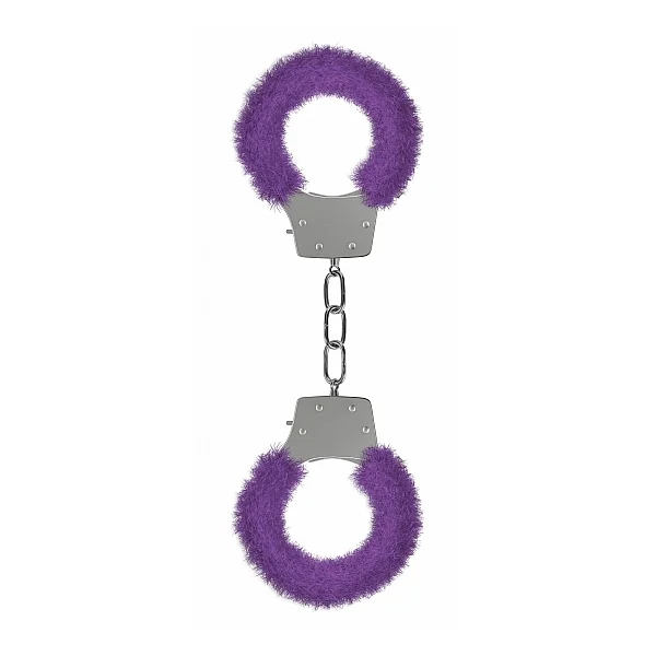 PLEASURE HANDCUFFS FURRY PURPLE