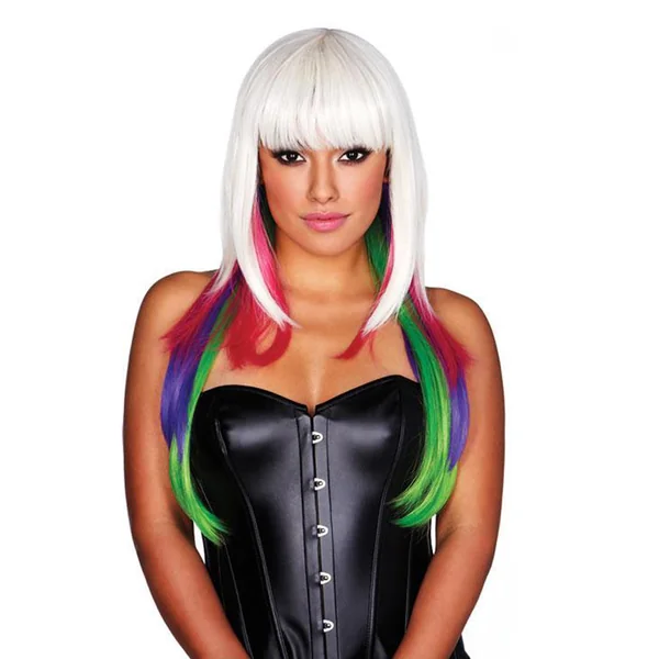 Pleasure Wigs Nicki Layered Multicolour Wig With Fringe