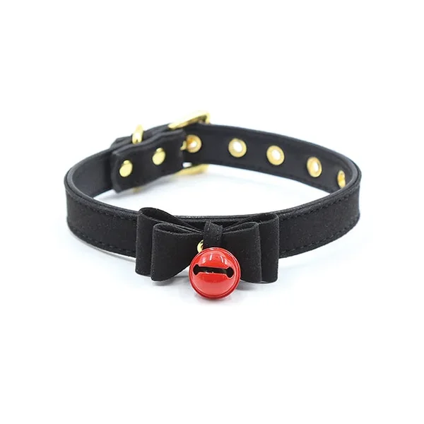 Plesur Cat Bell Bow Tie Collar – Black
