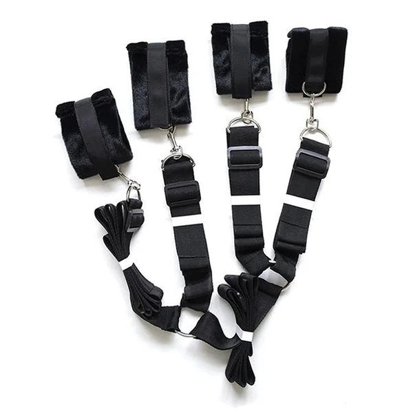 Plesur Fuzzy Bedroom Bondage Kit - Black