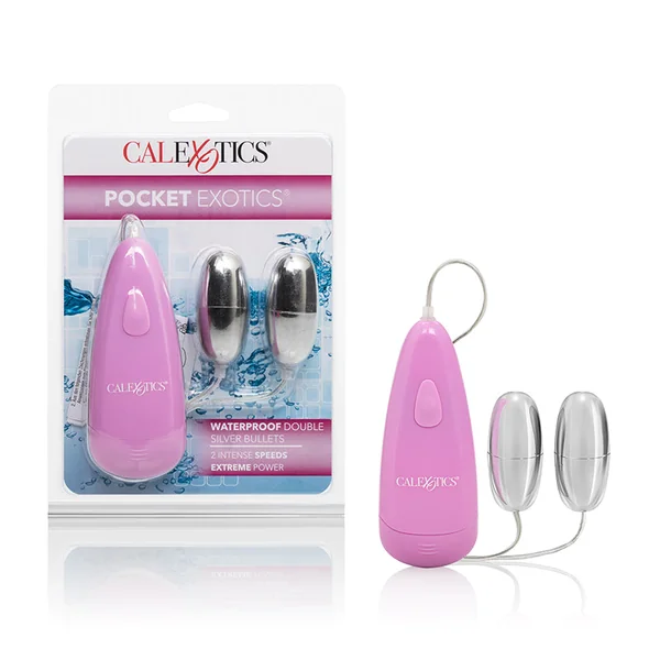 Pocket Exotics Waterproof Double Vibrating Bullet by Cal Exotics