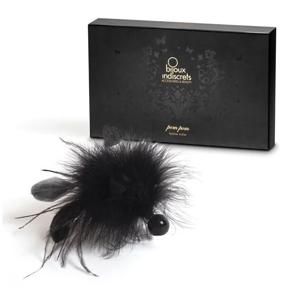Pom Pom Feather Duster Tickler Massage Caress Touch Sensitive Woman Foreplay Toy