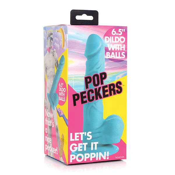 Pop Peckers 6.5" Dildo W/balls