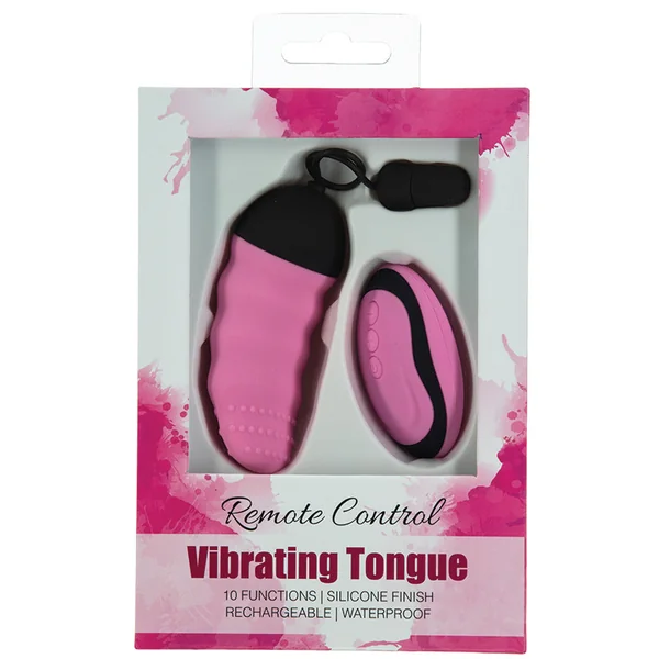 PowerBullet Remote Control Vibrating Tongue - Pink