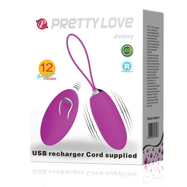 PRETTY LOVE JENNY REMOTE CONTROL BULLET VIBRATOR PURPLE