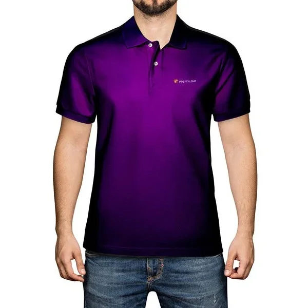 Pretty Love Polo Shirt 3XL (Purple)