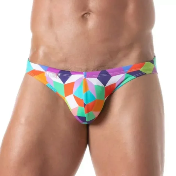 Print Swim Mini Briefs Purple – Size : M