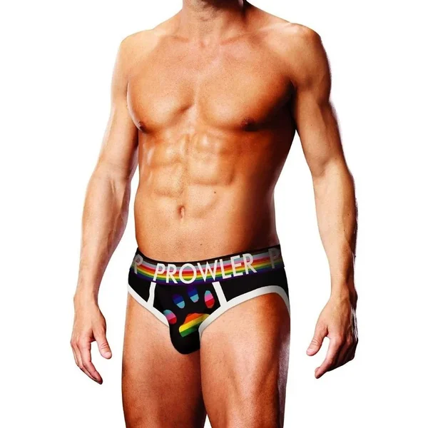 Prowler Black Oversized Paw Brief – XXLarge – Black/Rainbow