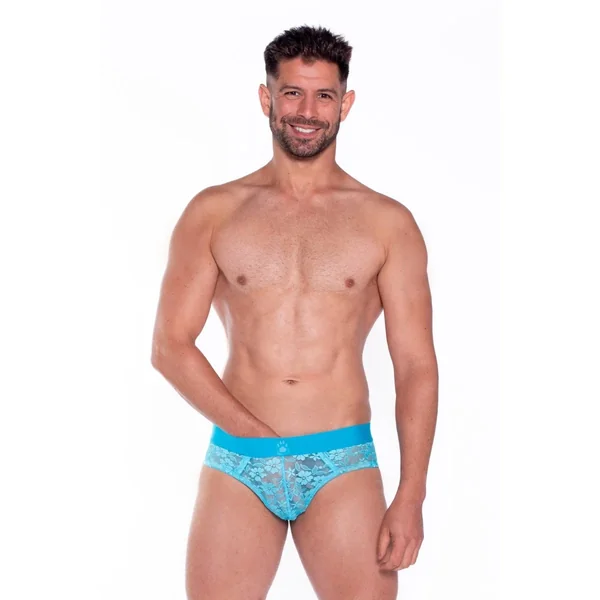Prowler Neon Blue Lace Brief Small