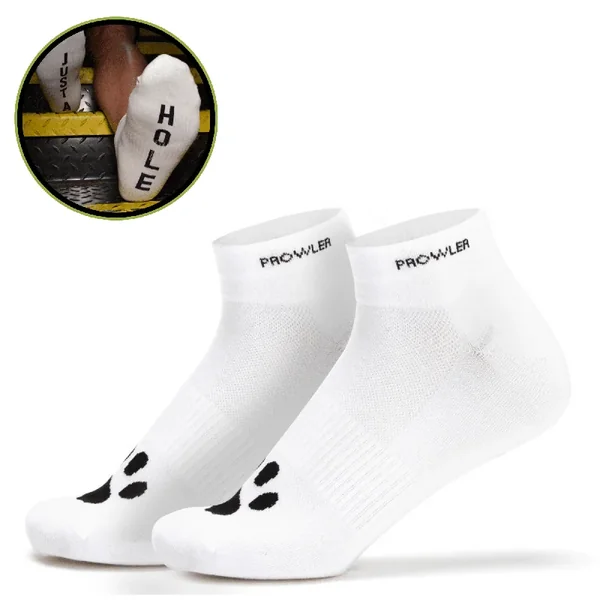 Prowler RED Cotton Athletic Low Cut Statement Ankle Socks – Just A Hole